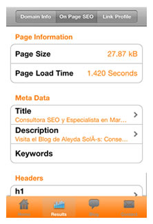 Website SEO Analyser for iPhone