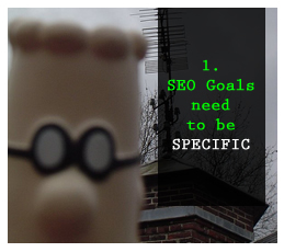 Specific SEO goals