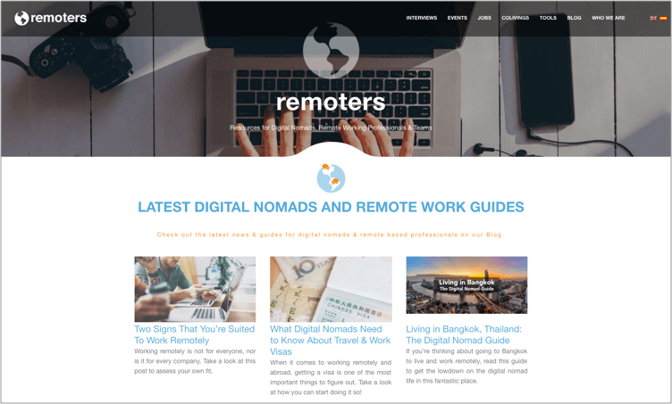 Remoters: Resources for Remote Work & Digital Nomads