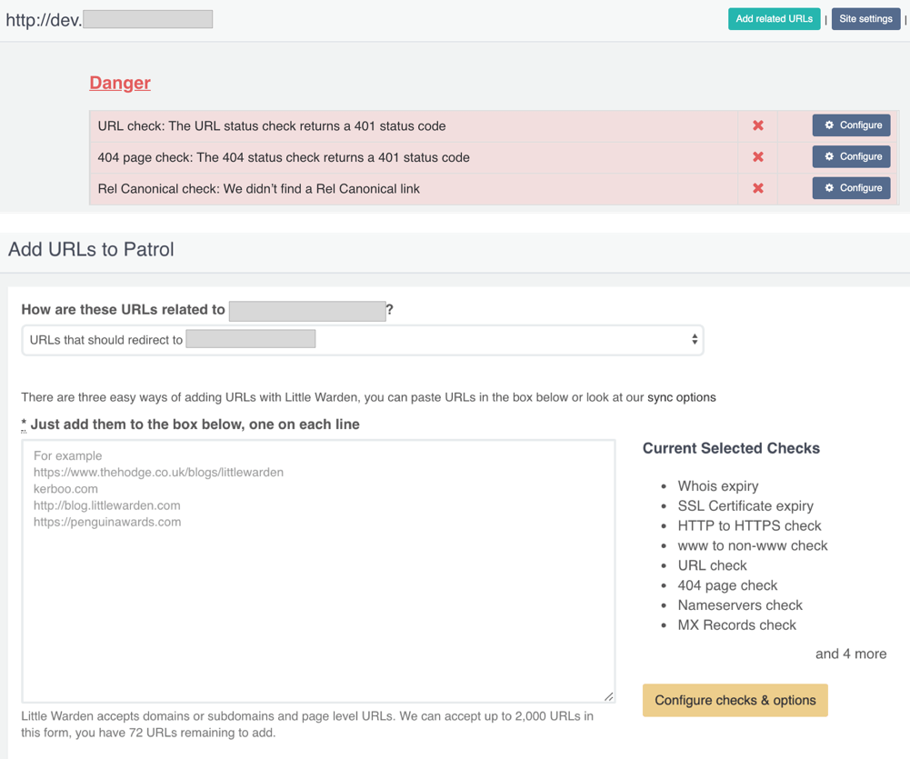 Little Warden SEO Monitoring and Changes Alerts