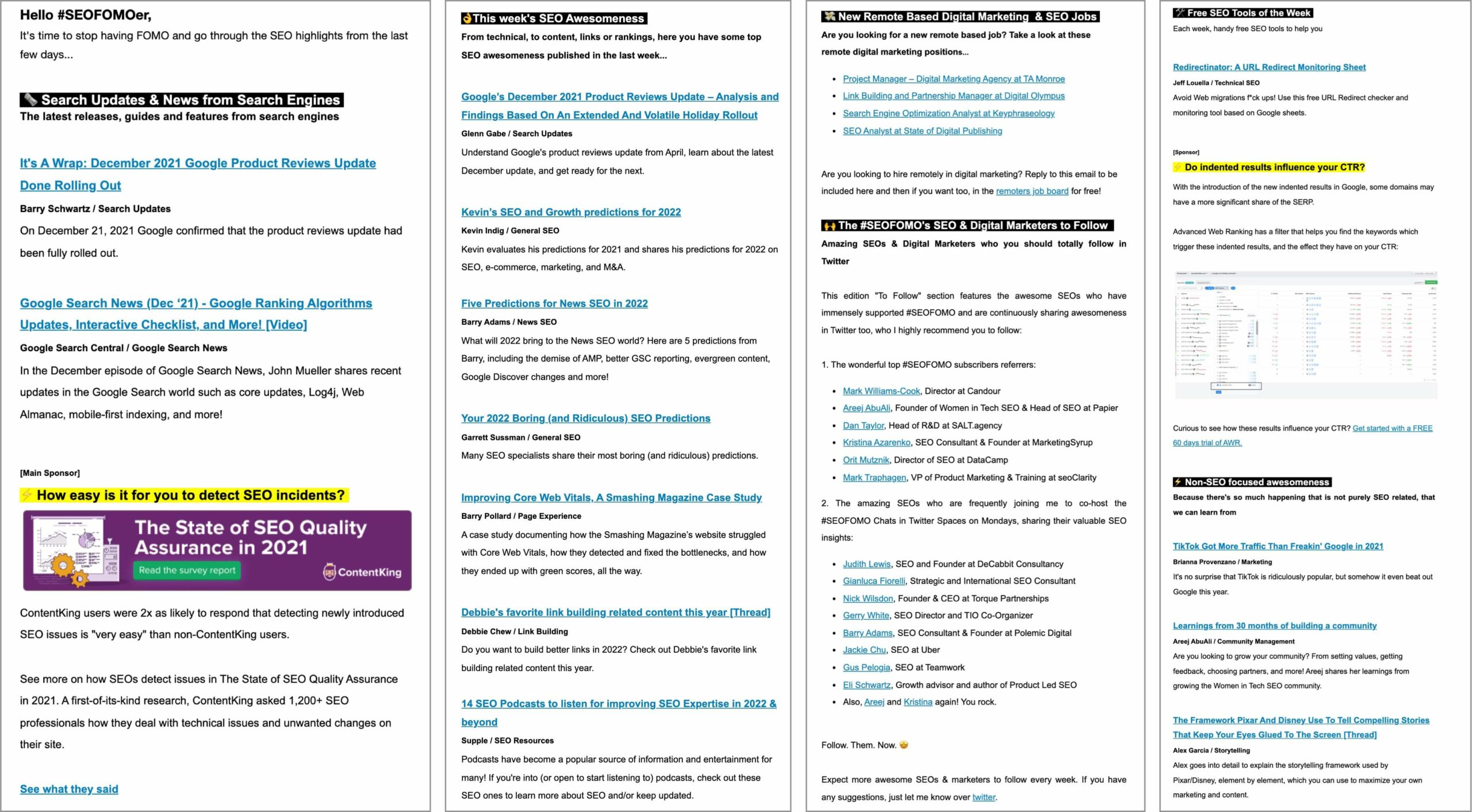#SEOFOMO Newsletter Now